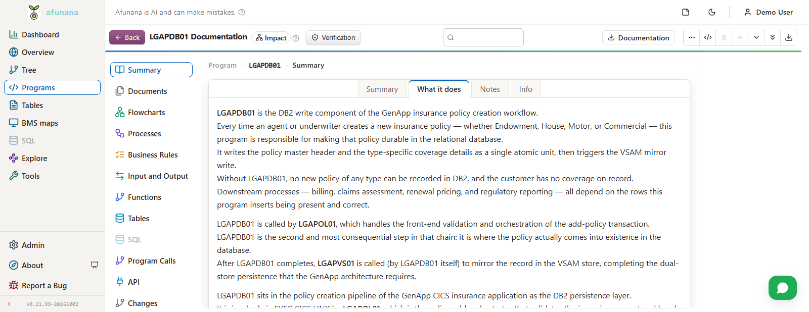 Program documentation for the add-policy program
